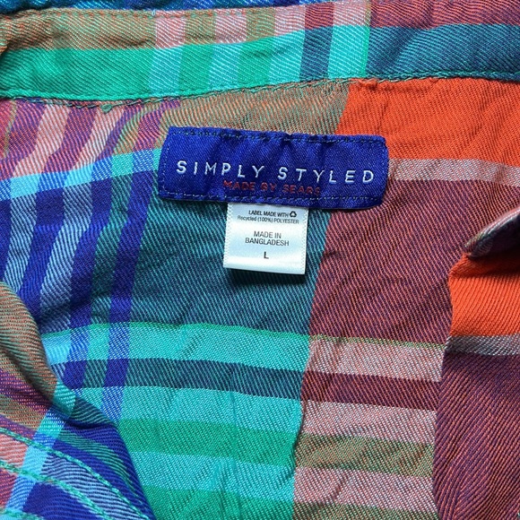 Gently Worn Simply Styled Classic Flannel Shirt L - Picture 2 of 5